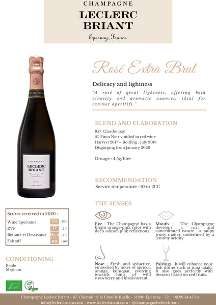 Champagne Leclerc Briant Rose Extra Brut 750ml