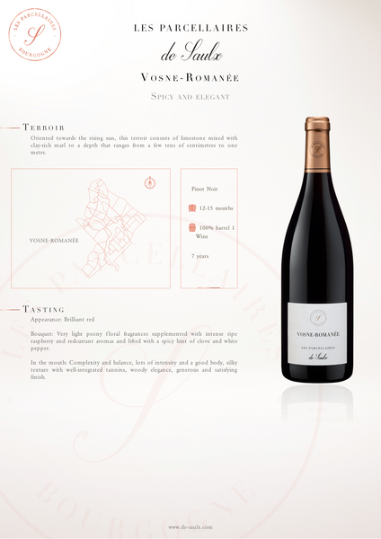 Les Parcellaires de Saulx Vosne Romanee Rouge 2020 750ml