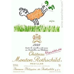 Chateau Mouton Rothschild 1999 Paulliac Bordeaux 750ml