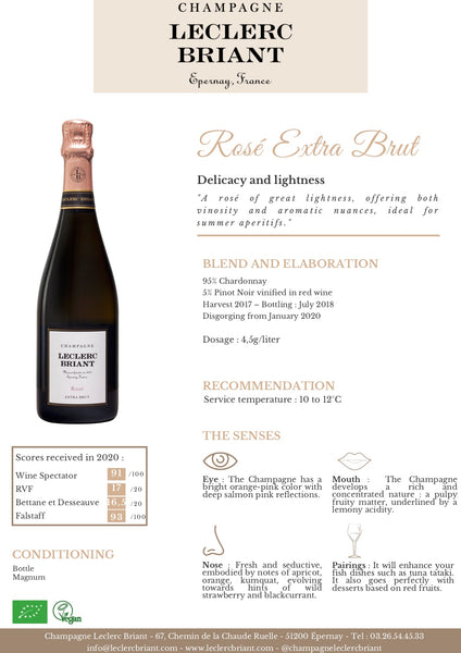 Champagne Leclerc Briant Rose Extra Brut 1500ml