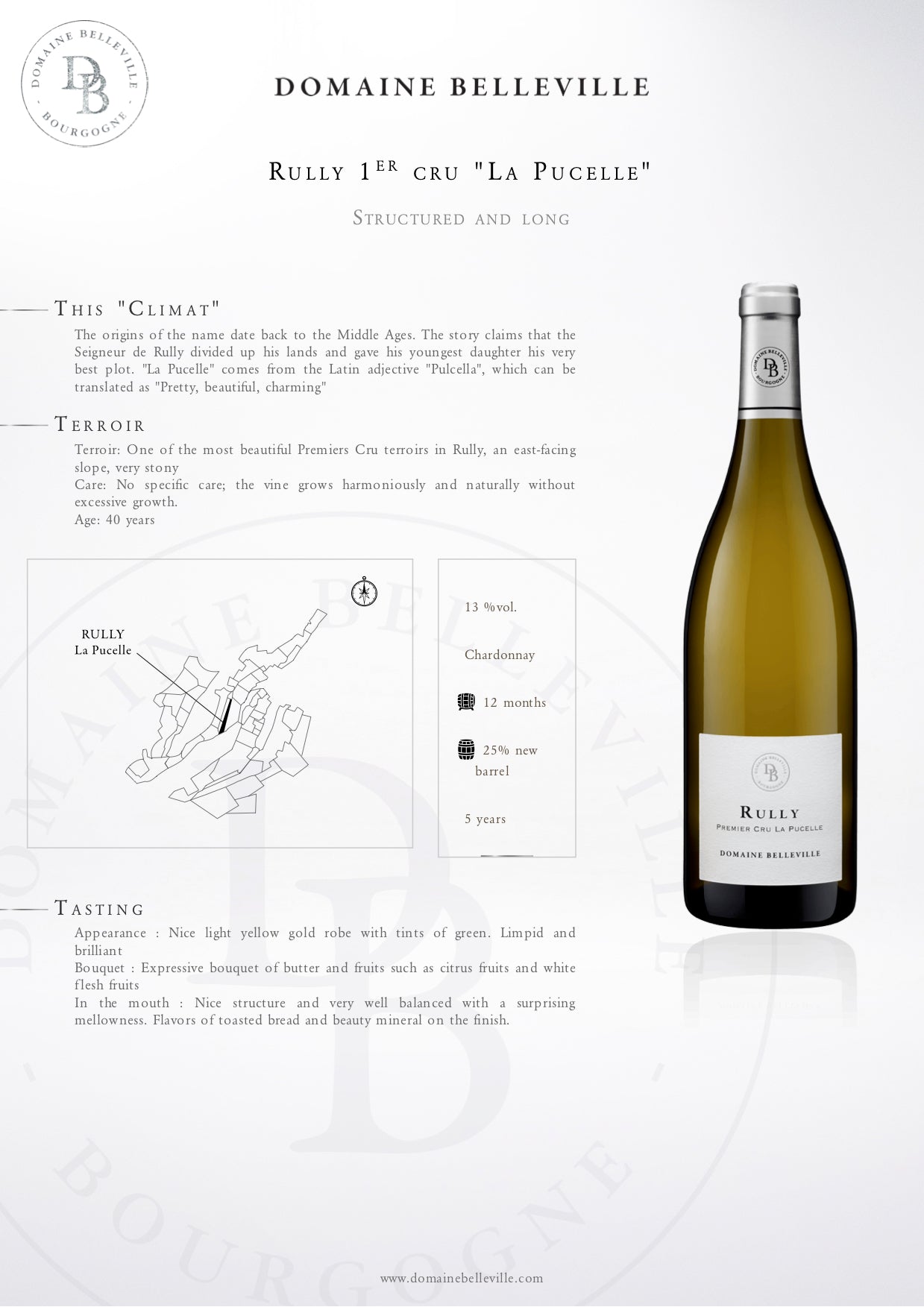 Domaine Belleville Rully 1er Cru La Chapitre Blanc 2022 750ml