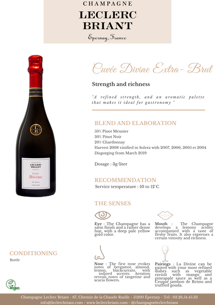 Champagne Leclerc Briant Cuvee Divine 750ml