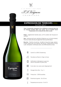 Champagne J L Vergnon Expression Extra Brut Blanc de Blancs Grand Cru 2011 750ml