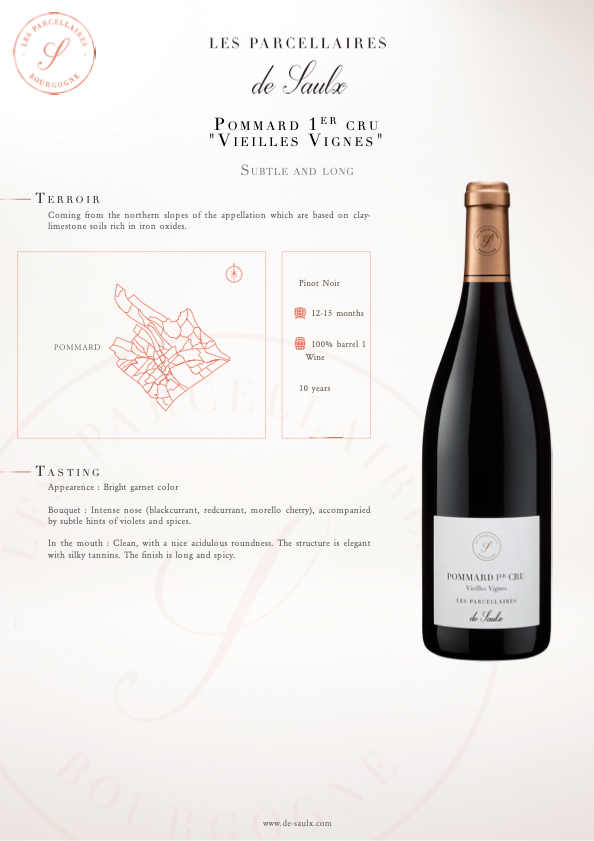 Les Parcellaires de Saulx Pommard 1er Cru Vielle Vignes Rouge 2019 750ml